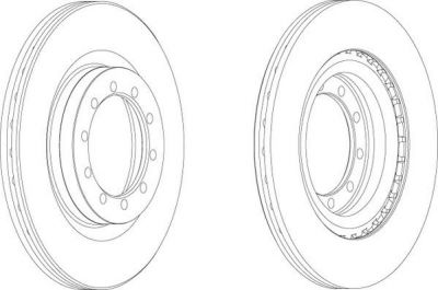 Ferodo FCR183A тормозной диск на RENAULT TRUCKS MASCOTT c бортовой платформой/ходовая часть
