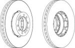 Ferodo FCR185A тормозной диск на RENAULT TRUCKS Midlum