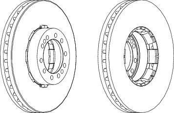 Ferodo FCR185A тормозной диск на RENAULT TRUCKS Midlum