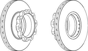 Ferodo FCR215A тормозной диск на MAN F 90