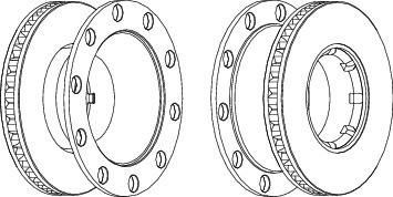 Ferodo FCR243A тормозной диск на RENAULT TRUCKS Midlum