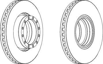 Ferodo FCR251A тормозной диск на IVECO EuroStar