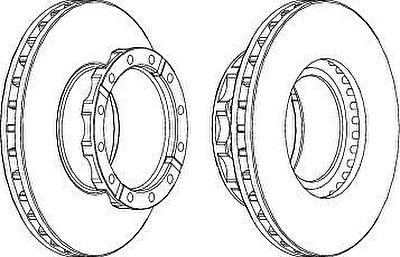Ferodo FCR254A тормозной диск на IVECO EuroTrakker