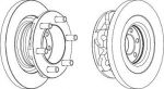 Ferodo FCR313A тормозной диск на IVECO DAILY III c бортовой платформой/ходовая часть
