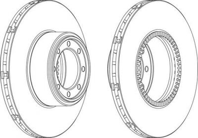 Ferodo FCR321A тормозной диск на IVECO DAILY IV самосвал
