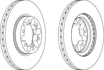 Ferodo FCR339A тормозной диск на NISSAN CABSTAR E