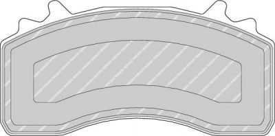 Ferodo FCV4419 комплект тормозных колодок, дисковый тормоз на MAN TGX