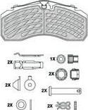 Ferodo FCV4801PTS комплект тормозных колодок, дисковый тормоз на SCANIA P,G,R,T - series