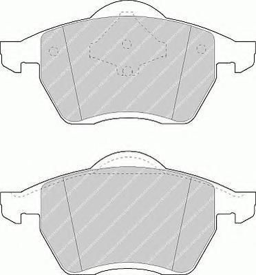 FERODO Комплект тормозных колодок, диско (FDB1055)