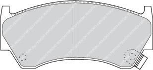 FERODO Комплект тормозных колодок, диско (FDB1091)