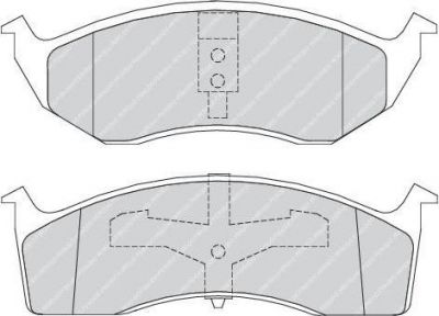 FERODO Колодки передние CHRYSLER 300M/Neon II/Voyager II/DODGE Caravan III (FDB1098)