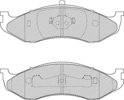 FERODO Комплект тормозных колодок, диско (FDB1267)