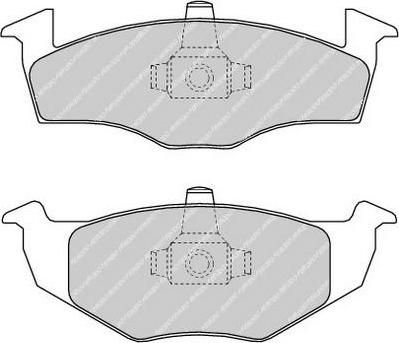 FERODO Комплект тормозных колодок, диско (FDB1288)