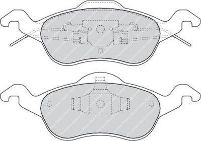 FERODO Комплект тормозных колодок, диско (FDB1318)