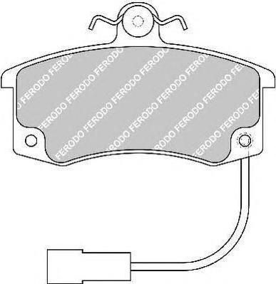 FERODO Комплект тормозных колодок, диско (FDB1325)