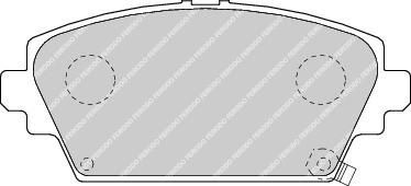 FERODO Комплект тормозных колодок, диско (FDB1439)