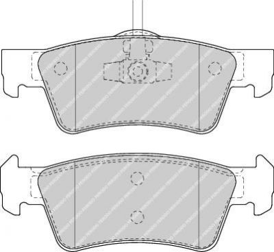 FERODO Комплект тормозных колодок, диско (FDB1460)