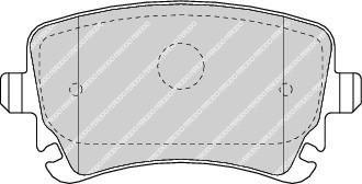 Ferodo FDB1655 комплект тормозных колодок, дисковый тормоз на AUDI A4 кабрио (8H7, B6, 8HE, B7)