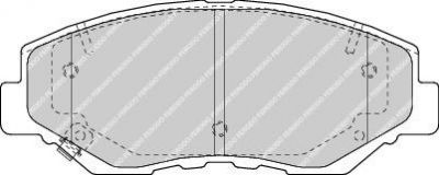FERODO Комплект тормозных колодок, диско (FDB1658)