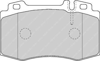 FERODO Колодки тормозные дисковые передние MERCEDES C209/W203/W211/W220/R171/R230 (FDB1661)