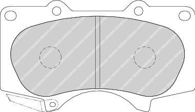 FERODO Колодки передние LEXUS / TOYOTA / MITSUBISHI (446560270, FDB1698)