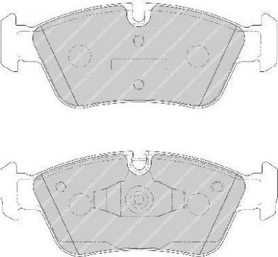 FERODO Комплект тормозных колодок, диско (FDB1751)