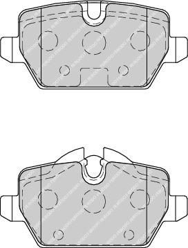 FERODO Колодки тормозные дисковые задние E81/E87/E90 1.6-2.0 04- (FDB1806)