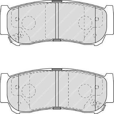 Ferodo FDB1910 комплект тормозных колодок, дисковый тормоз на HYUNDAI SANTA FE II (CM)