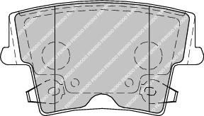 Ferodo FDB1953 комплект тормозных колодок, дисковый тормоз на CHRYSLER 300 C (LX)