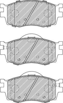 FERODO Колодки передние HYUNDAI i20 / KIA Rio II 05-11 (581011GE00, FDB1955)