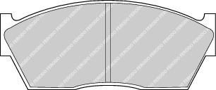 Ferodo FDB285 комплект тормозных колодок, дисковый тормоз на HONDA CIVIC III Hatchback (AL, AJ, AG, AH)