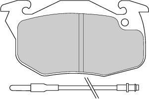 Ferodo FDB393D комплект тормозных колодок, дисковый тормоз на RENAULT CLIO I (B/C57_, 5/357_)