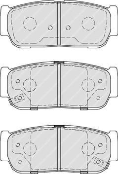 Ferodo FDB4000 комплект тормозных колодок, дисковый тормоз на SSANGYONG REXTON (GAB_)