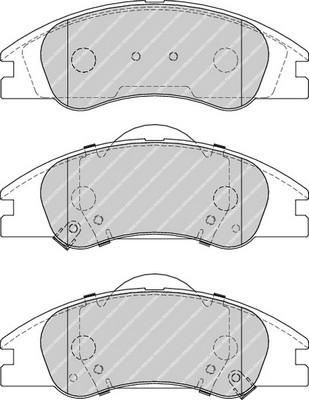FERODO Комплект тормозных колодок, диско (FDB4014)