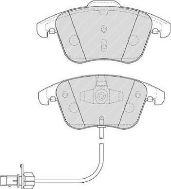 FERODO Колодки передние AUDI A4/A5 (8K0698151F, FDB4045)