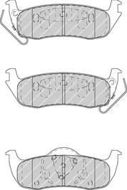 Ferodo FDB4075 комплект тормозных колодок, дисковый тормоз на JEEP GRAND CHEROKEE III (WH, WK)