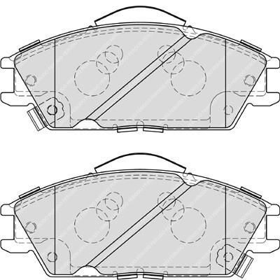 FERODO Колодки передние HYUNDAI ACCENT 1.3 1.5 1.6 00-> GETZ 1.1 1.3 1.6 (5810122A00, FDB4076)