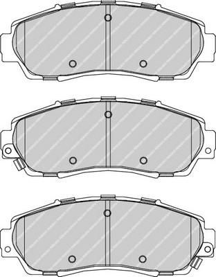 FERODO Колодки тормозные дисковые передние HONDA CR-V 2.0/2.2 07> (FDB4161)