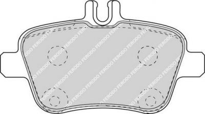 Ferodo FDB4163 комплект тормозных колодок, дисковый тормоз на MERCEDES-BENZ SLC (R172)