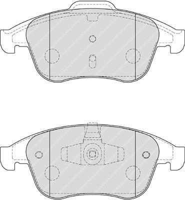 FERODO КОМПЛЕКТ ТОРМОЗНЫХ КОЛОДОК, ДИСКОВЫЙ ТОРМОЗ (FDB4181)
