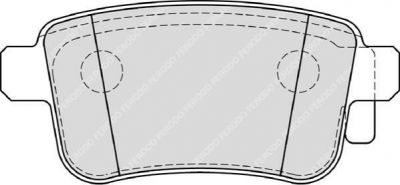 Ferodo FDB4186 Колодки тормозные RENAULT KANGOO 08- задние