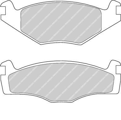 FERODO Комплект тормозных колодок, диско (FDB419)