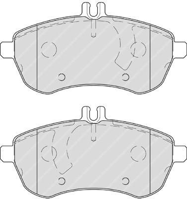 FERODO Колодки тормозные дисковые передние MERCEDES-BENZ (W204, W212) (FDB4199)
