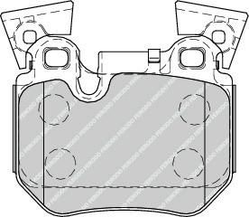 FERODO колодки дисковые з. E88/E82 3.5i 07> (FDB4217)