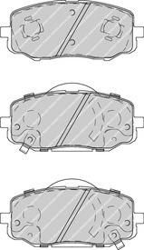 Ferodo FDB4234 комплект тормозных колодок, дисковый тормоз на HYUNDAI i20 (PB, PBT)