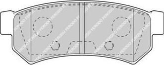 Ferodo FDB4295 Колодки тормозные CHEVROLET LACETTI 07-/DAEWOO NUBIRA задние