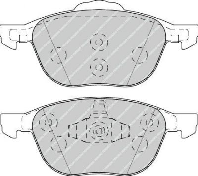 FERODO КОМПЛЕКТ ТОРМОЗНЫХ КОЛОДОК, ДИСКОВЫЙ ТОРМОЗ (FDB4319)