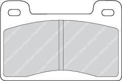 Ferodo FDB461 комплект тормозных колодок, дисковый тормоз на SKODA RAPID (120G, 130G, 135G)