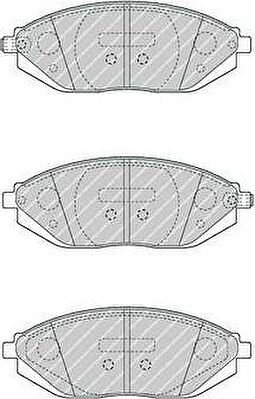 Ferodo FDB4669 комплект тормозных колодок, дисковый тормоз на CHEVROLET SPARK (M300)