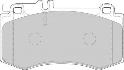 Ferodo FDB4694 комплект тормозных колодок, дисковый тормоз на MERCEDES-BENZ E-CLASS T-Model (S212)